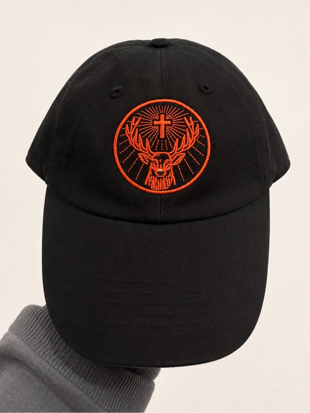 Vintage Jagermeister Strapback Black Hat Deer Logo Dad Cap RARE Y2K Collectible